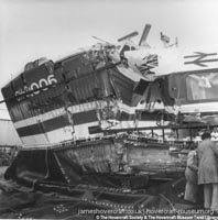 SRN4s damaged at sea